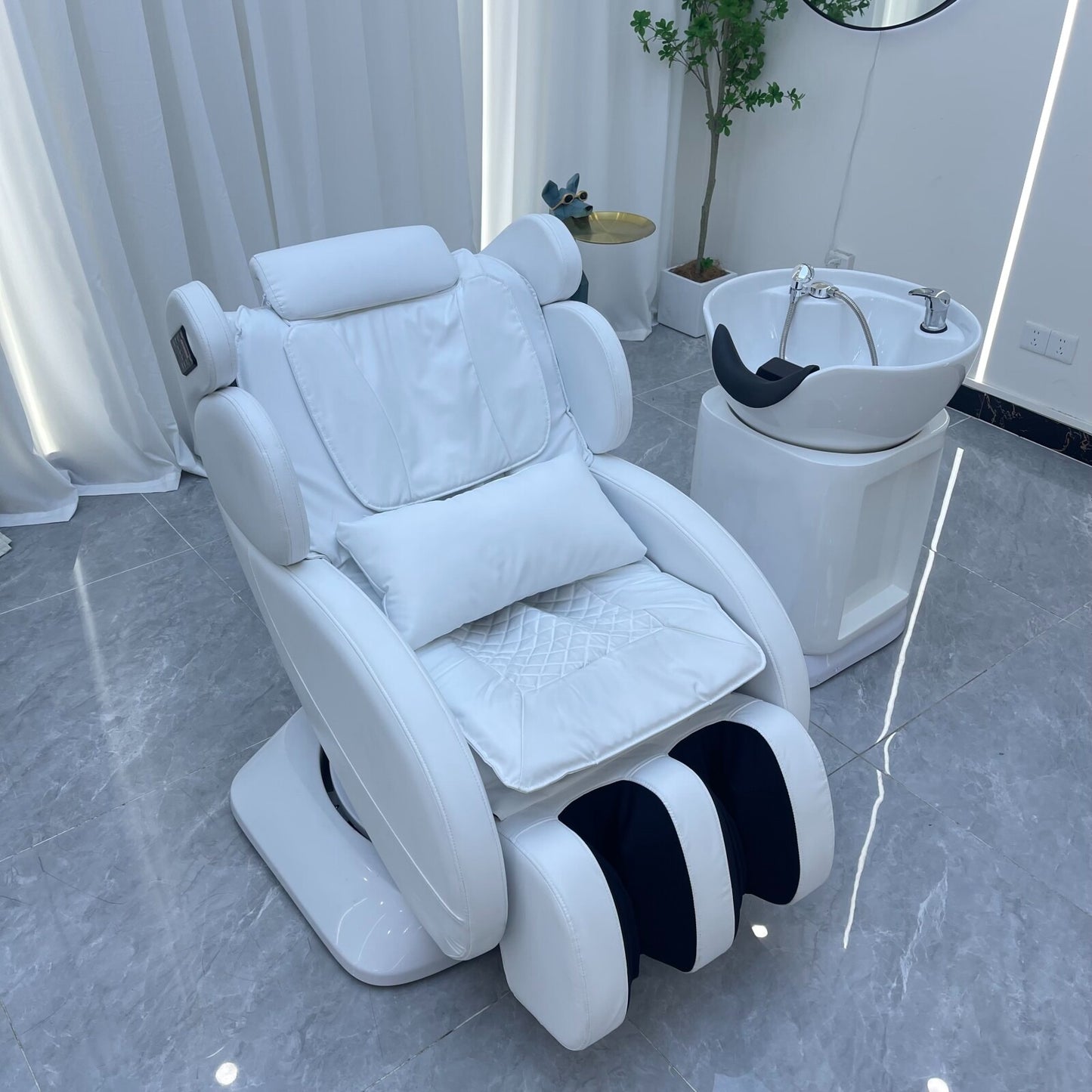 Shampoo and Hair Washing Chair with Integrated Massage Function