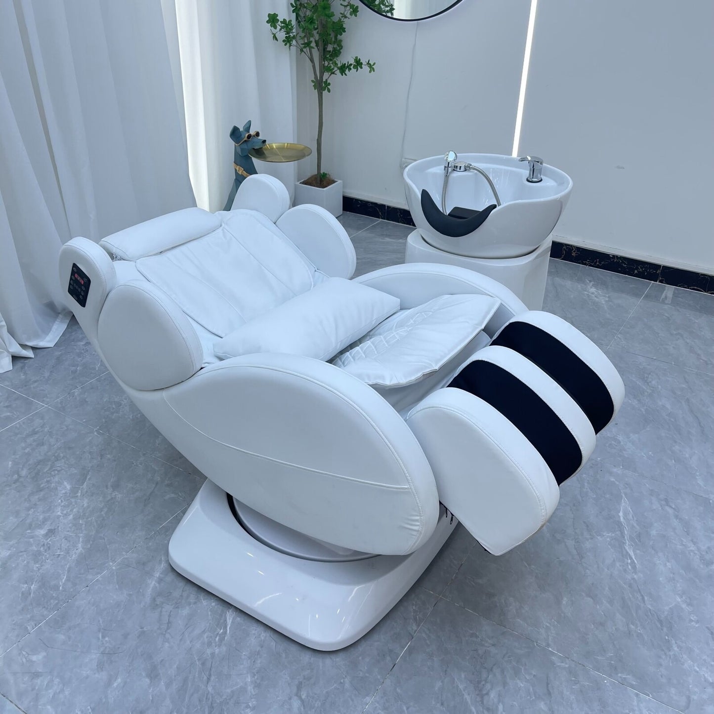 Shampoo and Hair Washing Chair with Integrated Massage Function