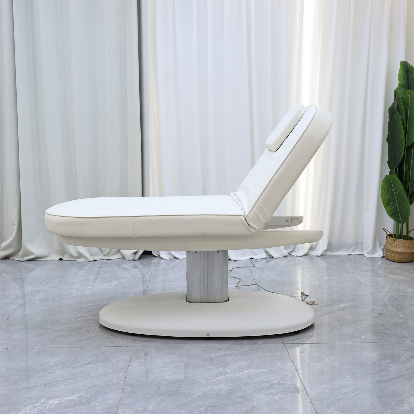 Electric Adjustable Beauty Bed with Automatic Lifting and Heating for Multifunctional Salon Treatments