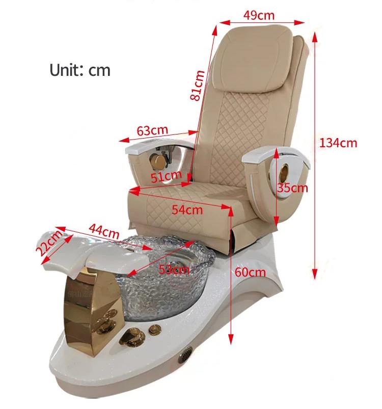 Luxury Professional Electric Pedicure Chair with Footbath