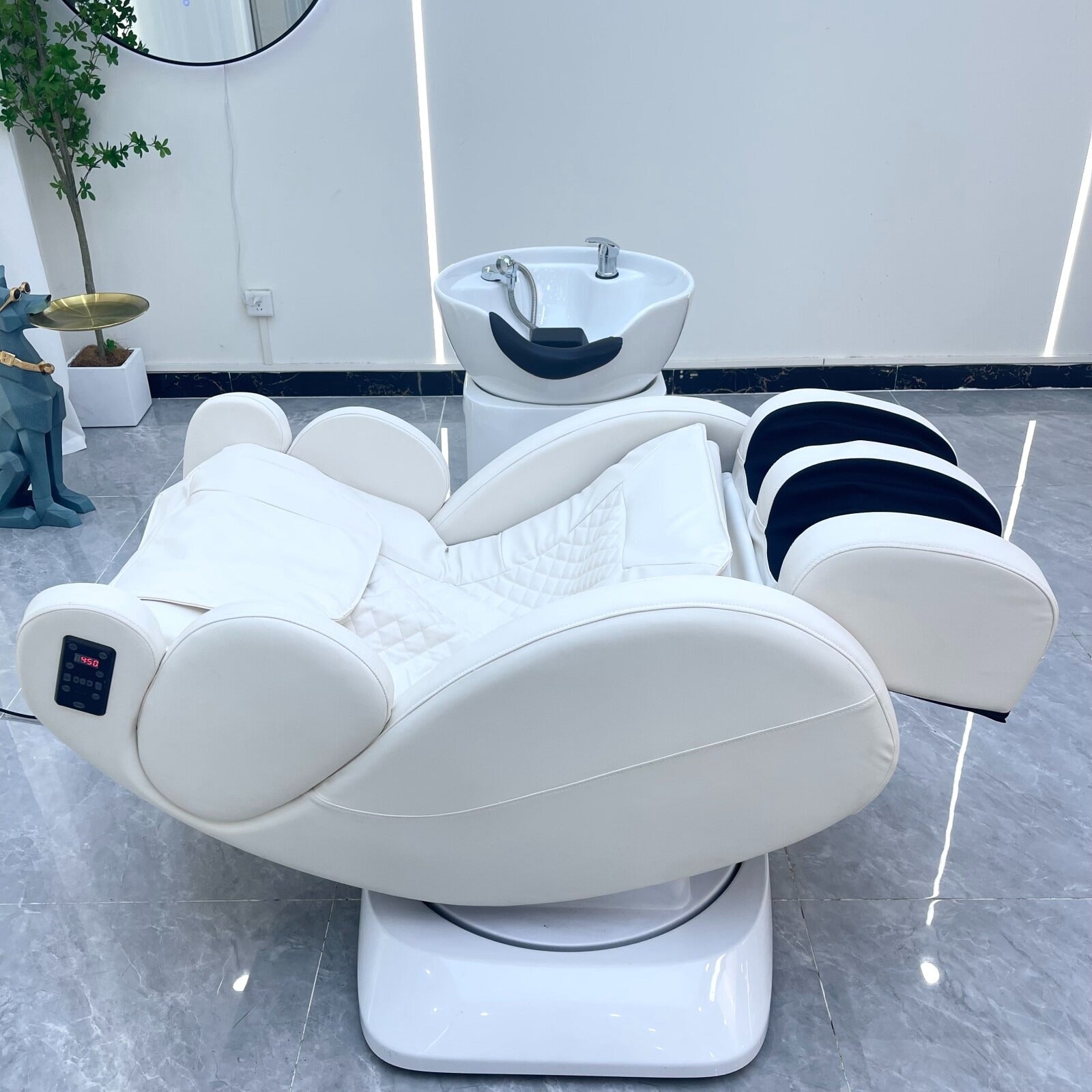 Shampoo and Hair Washing Chair with Integrated Massage Function
