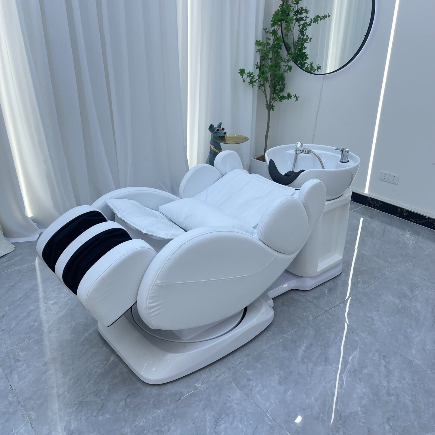 Shampoo and Hair Washing Chair with Integrated Massage Function