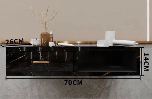 Wall-Mounted Hairdressing Station with Storage
